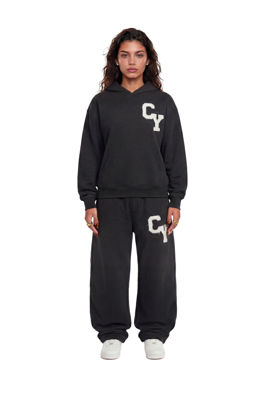 CY Black Joggers porté