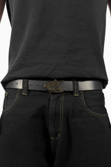 Leather belt