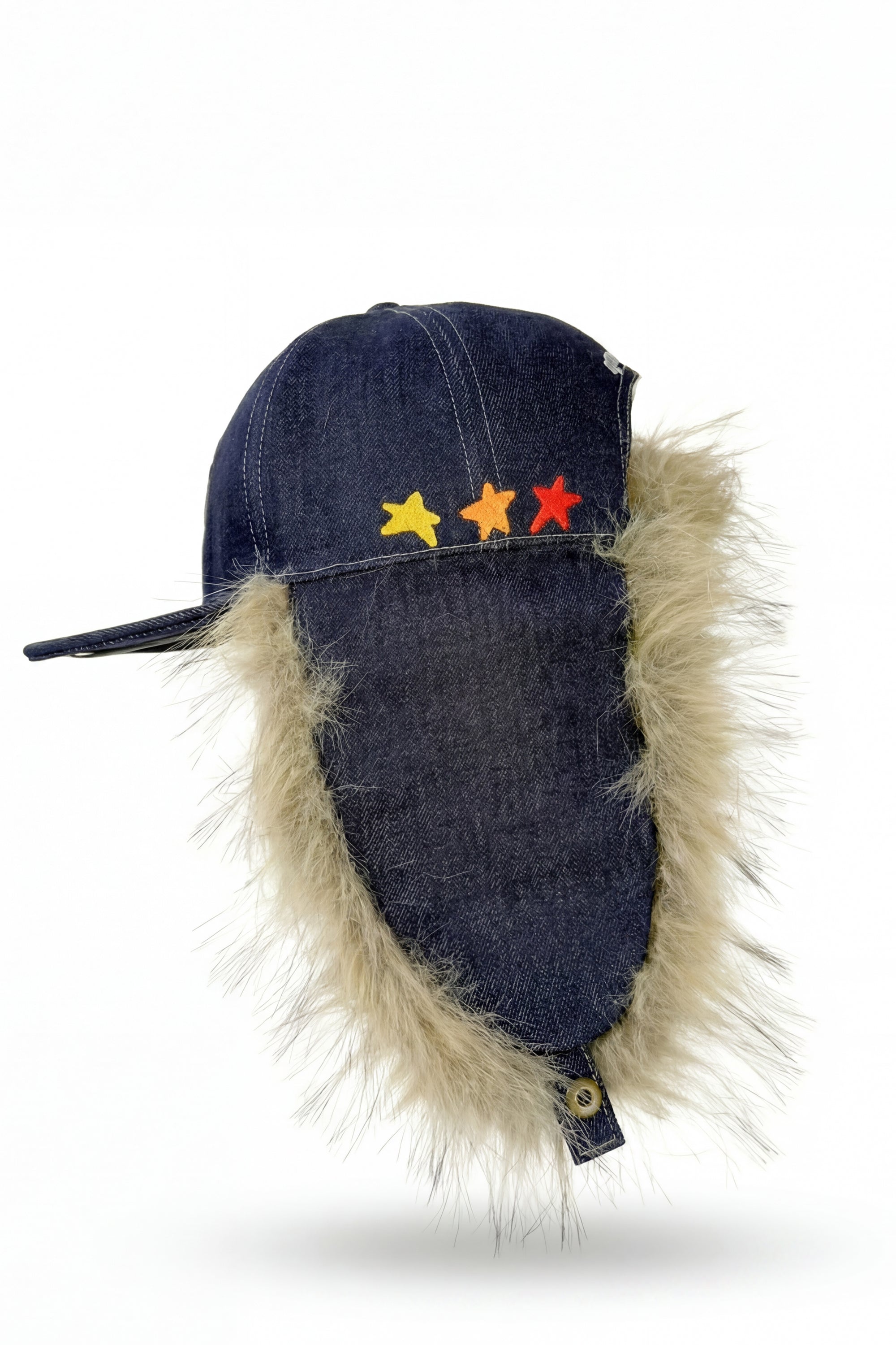 Navy Denim Chapka